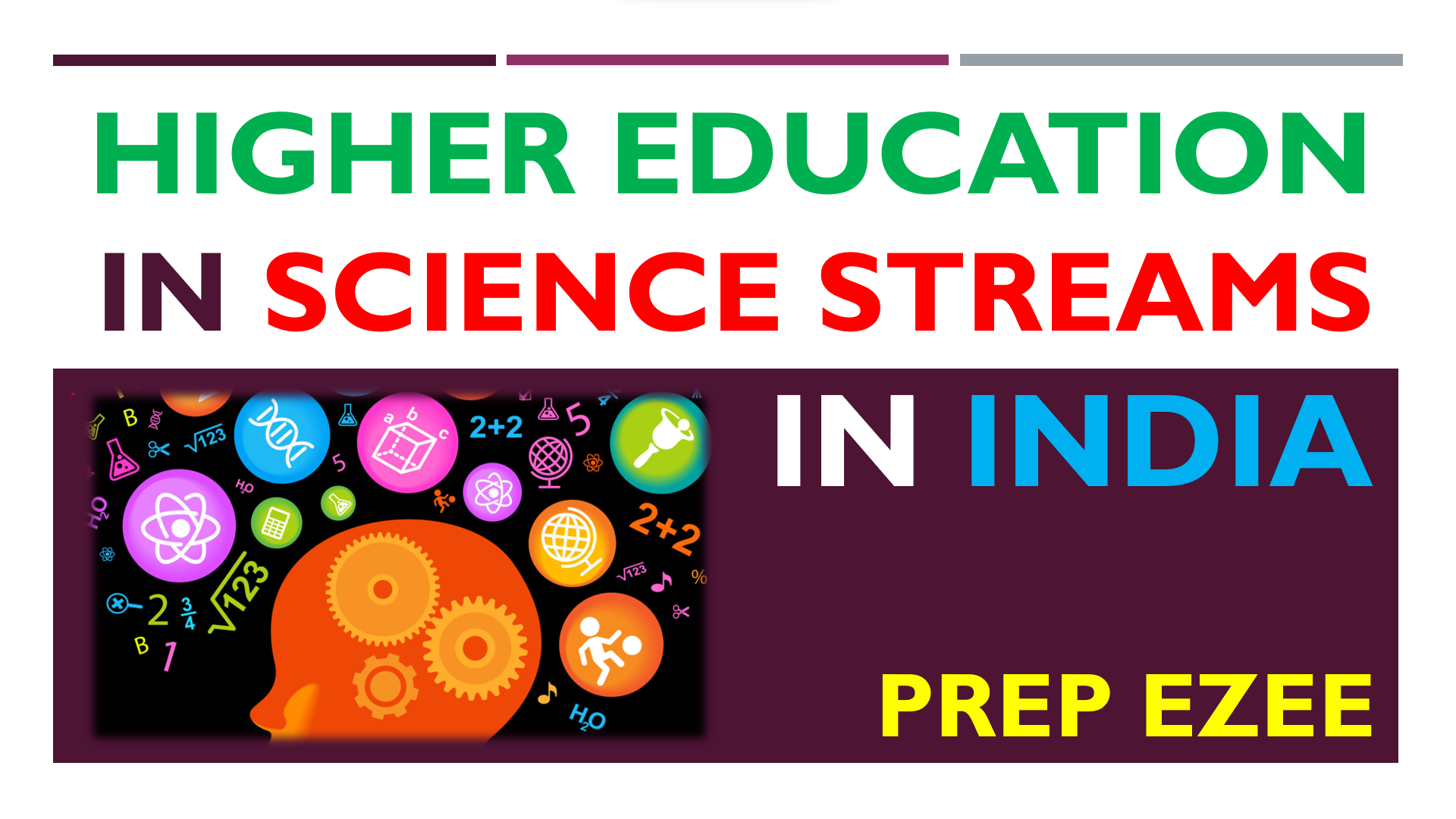 Higher Education in Science streams in India